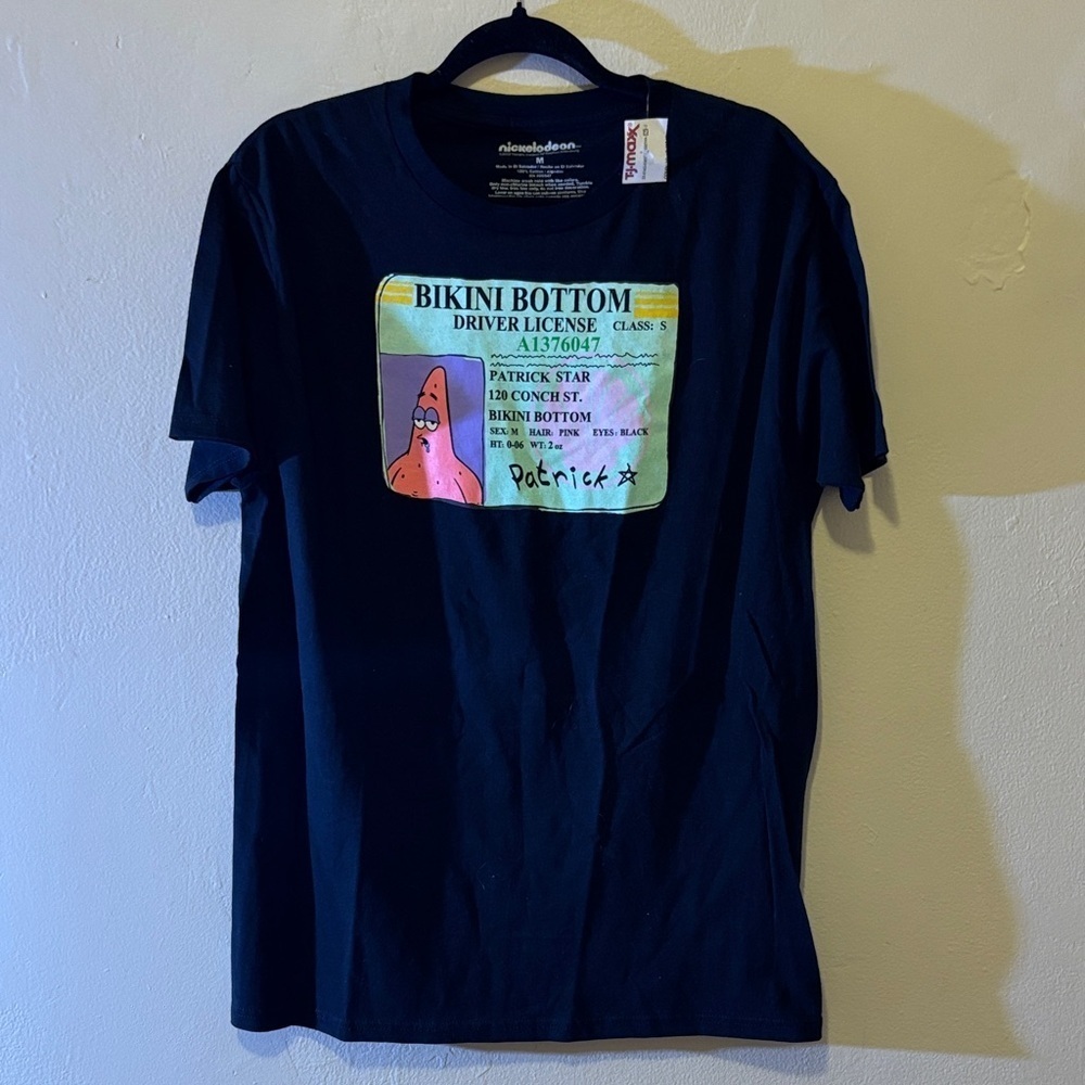 Nickelodeon Black Patrick Star Tee